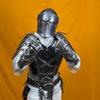Steel Armor Set Full-Body Knight Cuirass, Pauldrons, Bracers Greaves for LARP, Cosplay Collectors