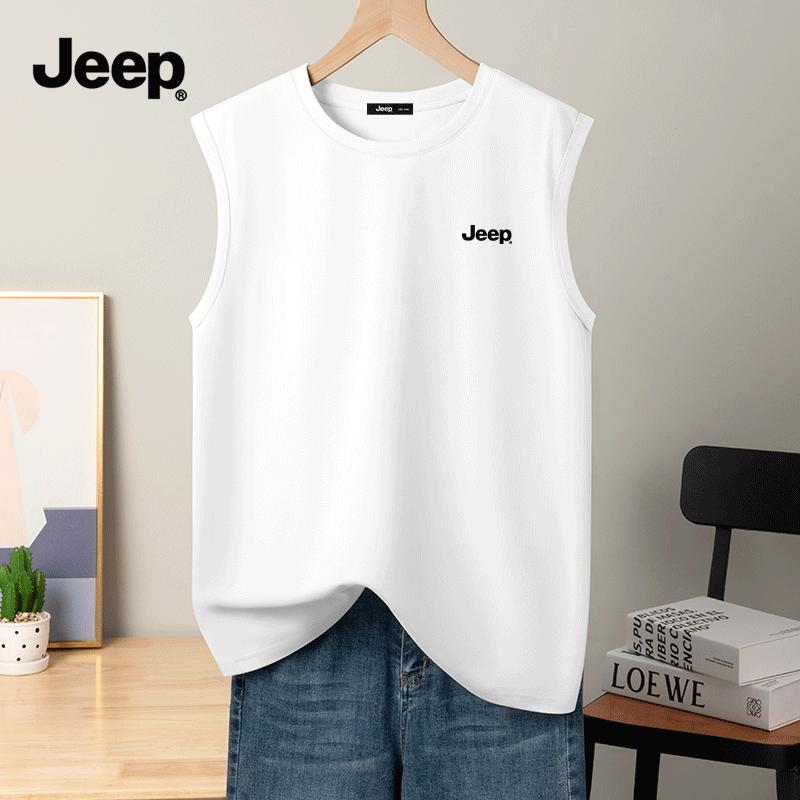 JEEP Men s Cotton Sleeveless T-shirt 4XL