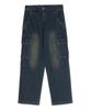DISTN9NE Wide Cargo Denim Pants Indigo (Lp1Du106-063)