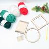 KX4B DIY Christmas Yarns Kits Multi-Craft Weaving Machine for Beginners