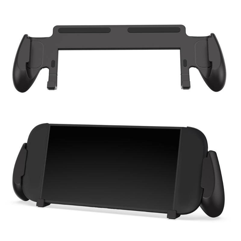 Ergonomic Grip Case with Build  In Game Card Storage & Not  Slip Protective Holder Portable Stand Grip Holder for Switch