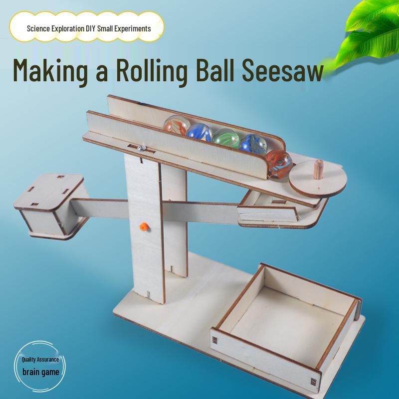 STEM Educational Toy: Roller Coaster Seesaw - Science Experiment Kit for Primary Students 452463