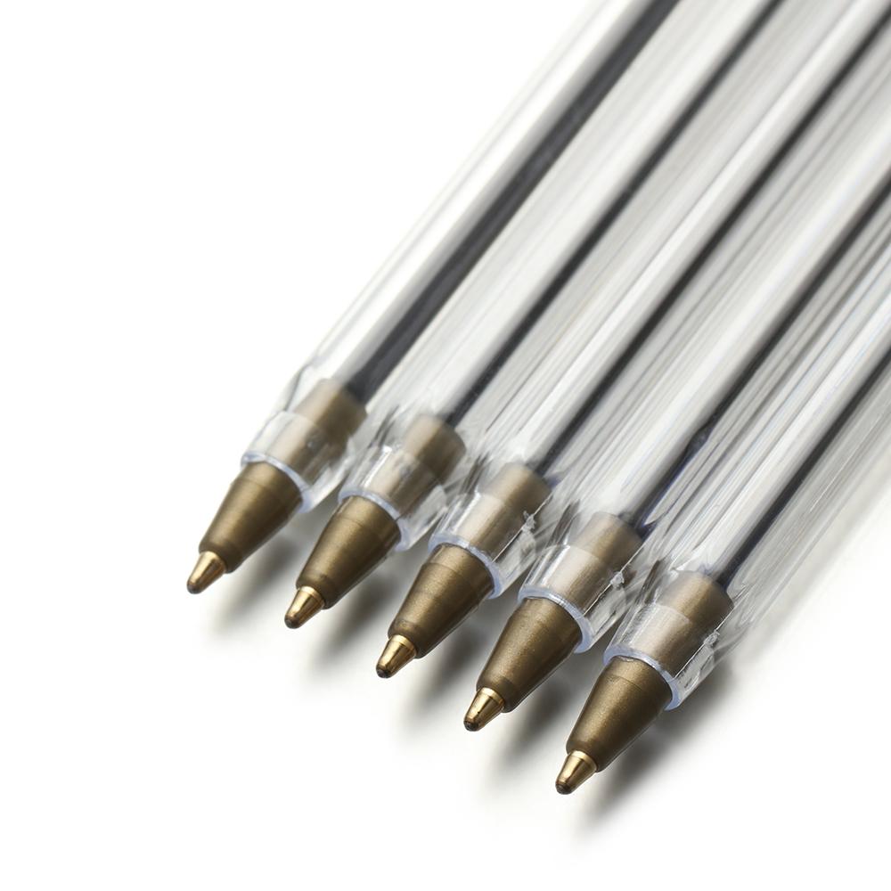 5Pcs Ballpoint Pens Long Lasting Smooth 1.0 Mm Ballpoint Pen Black Red Blue Pens Student Stationery School Office Accessories