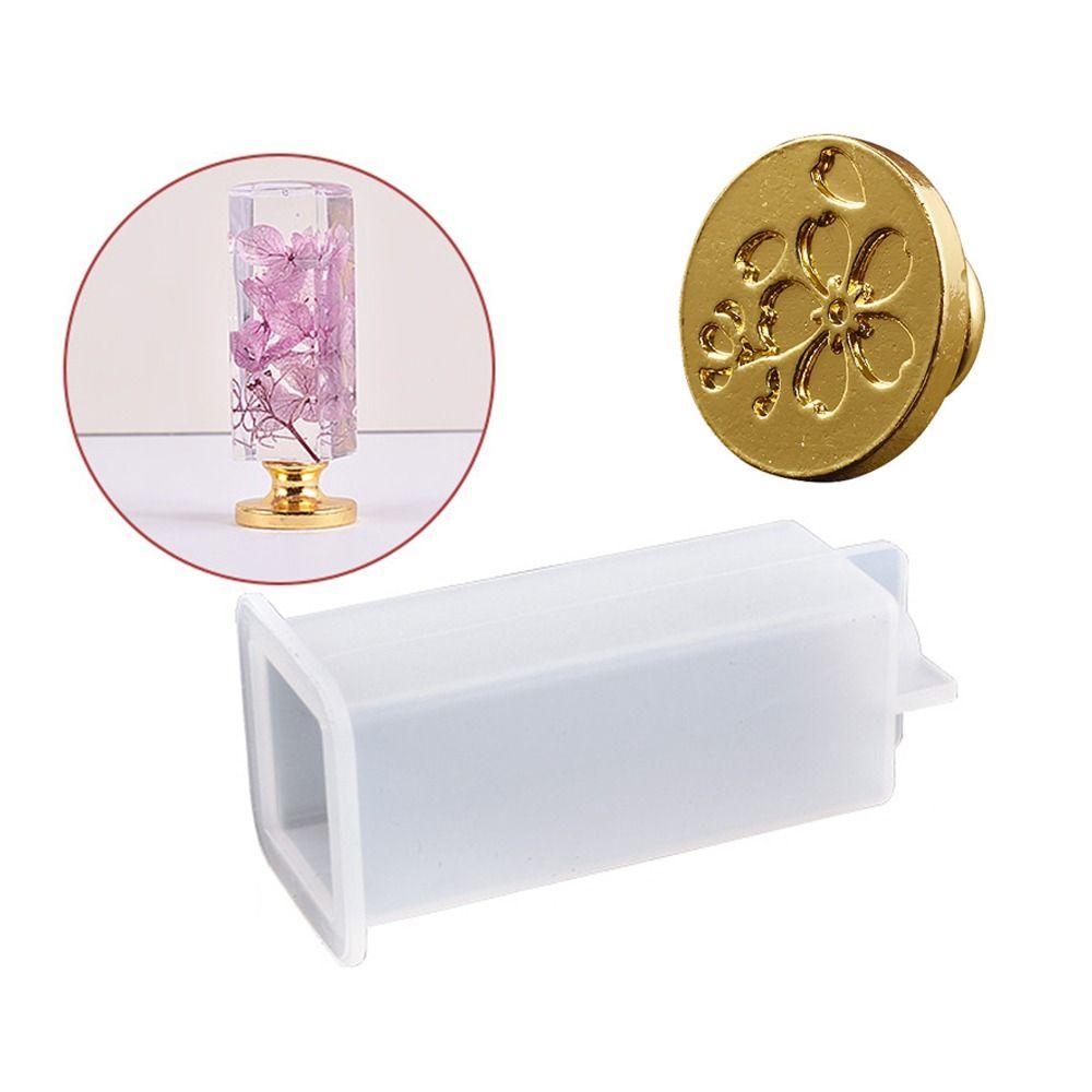 Casting Mould Scrapbooking Envelopes Wax Sealing Head Wax Seal Stamp Handle Mold Silicone Molds