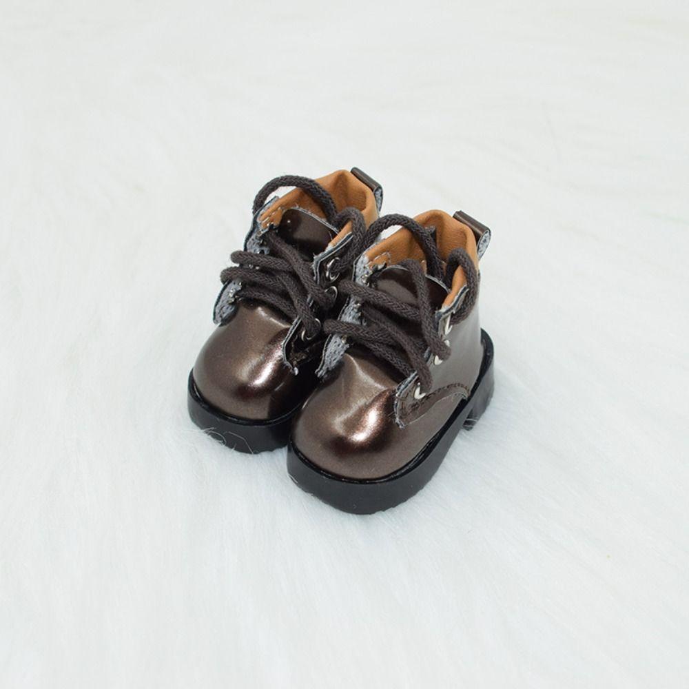 1 pair PU Leather 1/6 BJD Shoe Fashion Mini Boot Toy Shoes 30cm Doll Shoes Boots  Baby Accessories
