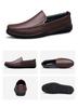 New Men's Genuine Leather Loafers: Breathable, Soft Sole Slip-on Casual Driving Shoes