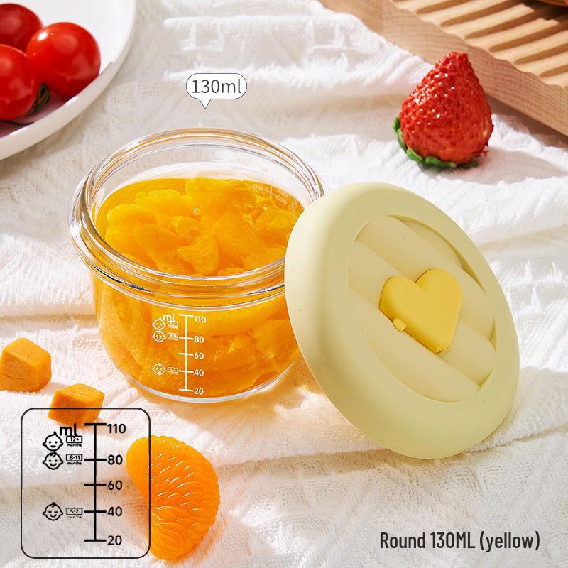 Babynahrungsschüssel-Set aus Glas: Hochtemperaturbeständig, ideal für gedämpften Eierstich