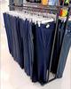 Double Row Floor-Standing Clothing Display Rack for Men & Women