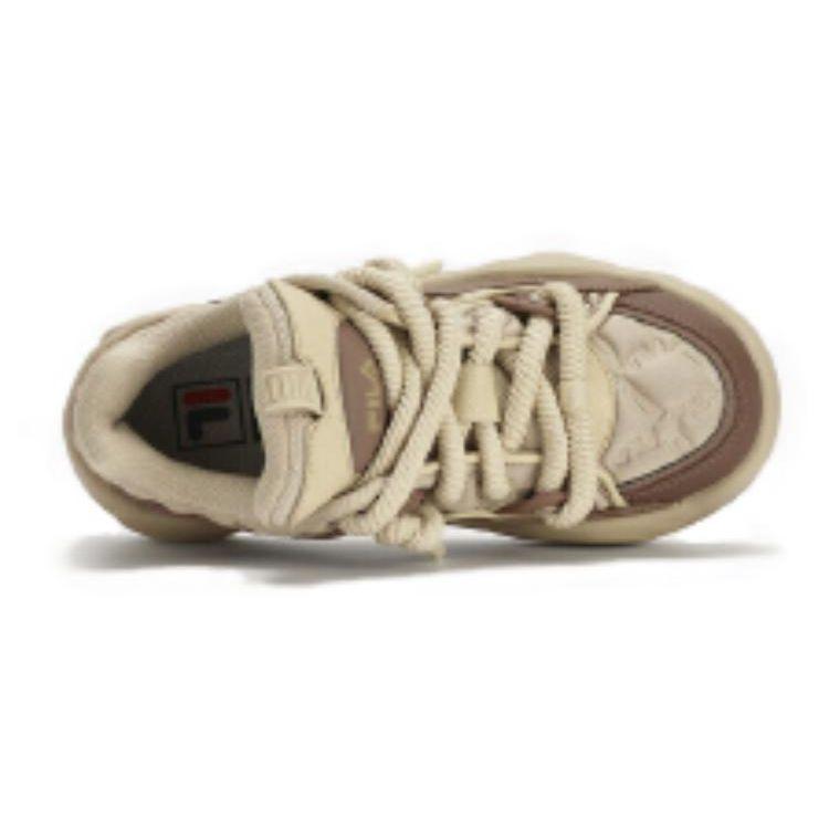 Fila Brook LV Fabric Synthetic Leather TPU Comfortable Sports Low-Top Lifestyle Casual Shoes Women Sneaker Brown F12W341202FBT