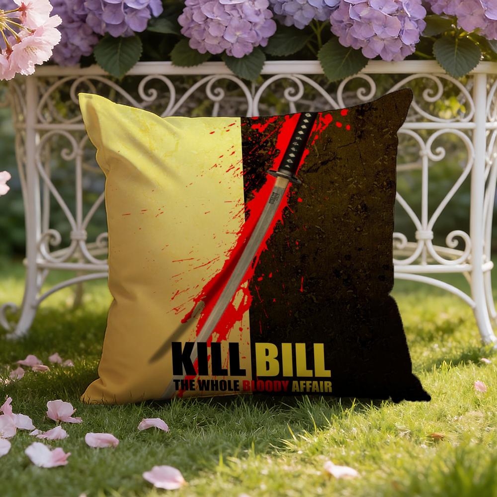 Movie K-Kill B-Bill Cushion Cover Home & Car Dual-Scene Pillow Cover: Reversible for Premium Comfort