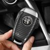 For Alfa Romeo 2026 Hot Sticker Car Key Cover Replacement Key Case for Alfa Romeo Stelvio Giulia Tonale Carbon Fiber Style