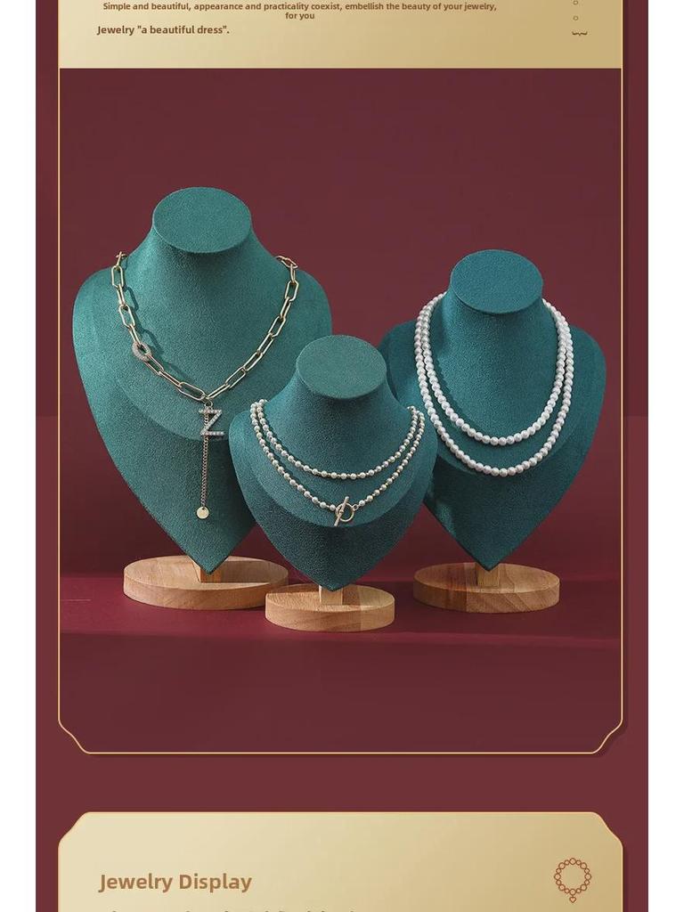 Fabric Multicolor Tapered Neck Jewelry Display Stand