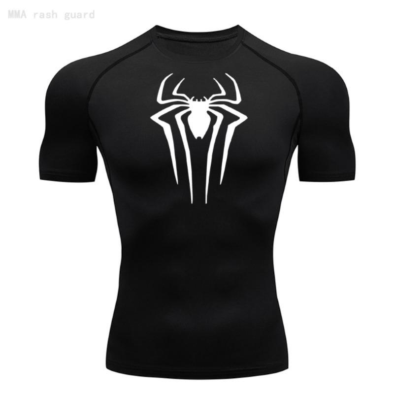 Summer Men's Tight New Printed Fashion Sports Training T-shirt Breathable and Easy To Dry Hot Sales Welcome