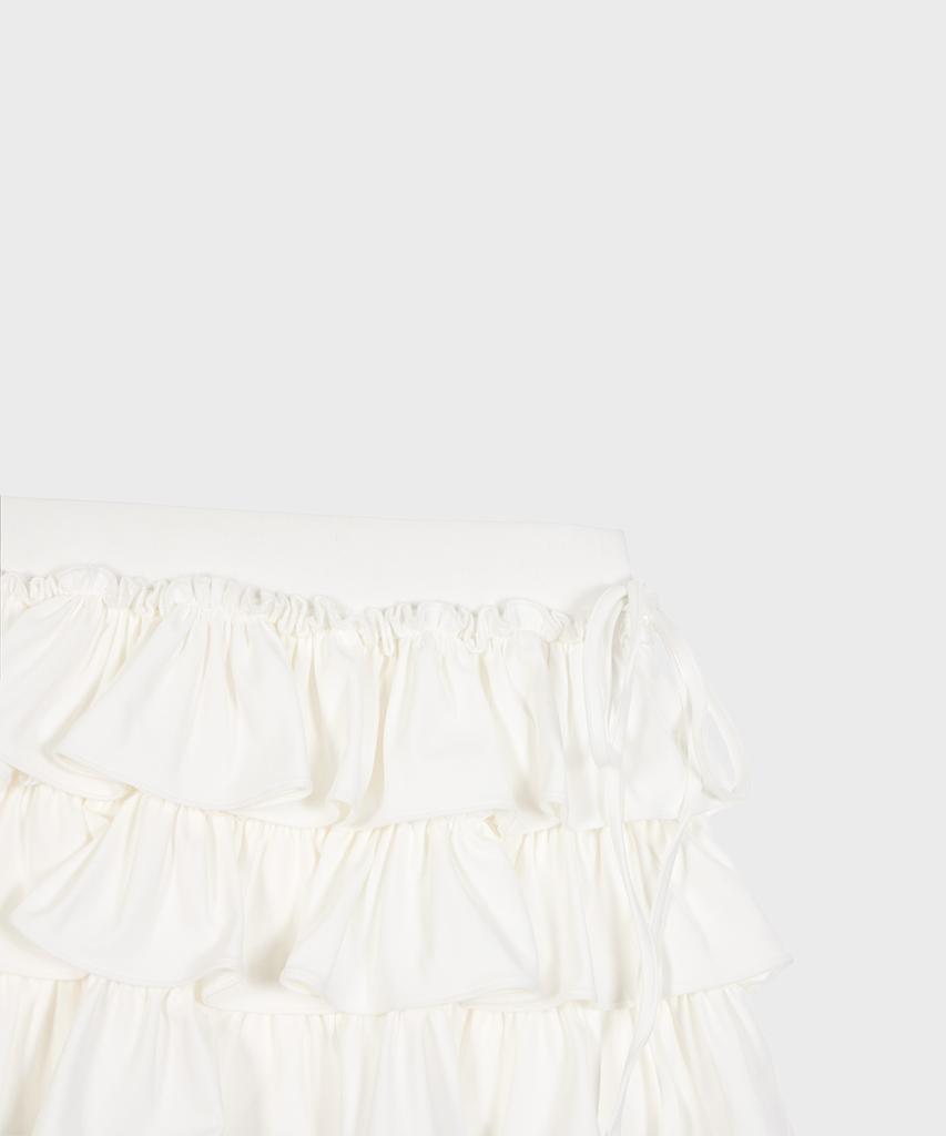 Alkialka Ballet Layered Skort (Ivory)