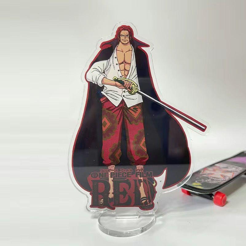One Piece Acrylic stand plaques elegant and sophisticated creative cartoon gifts for office desk decoration Rock style attire