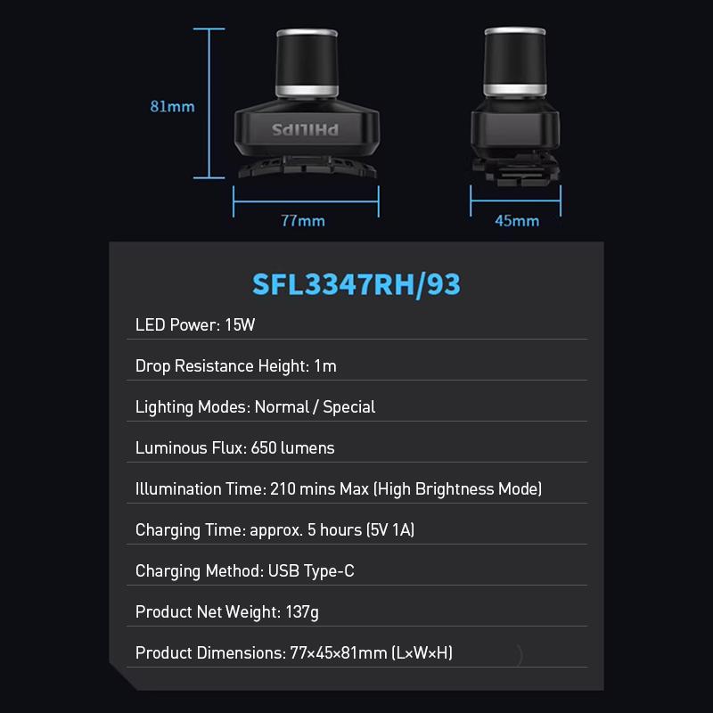 Philips El Feneri SFL3347RH/93 Kafa Lambası