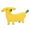 Banana Dog Sculpture Resin Funny Lovely Lightweight Banana Dog Art Decoration for Home Desktop L 20x9cm 7.9x3.5in