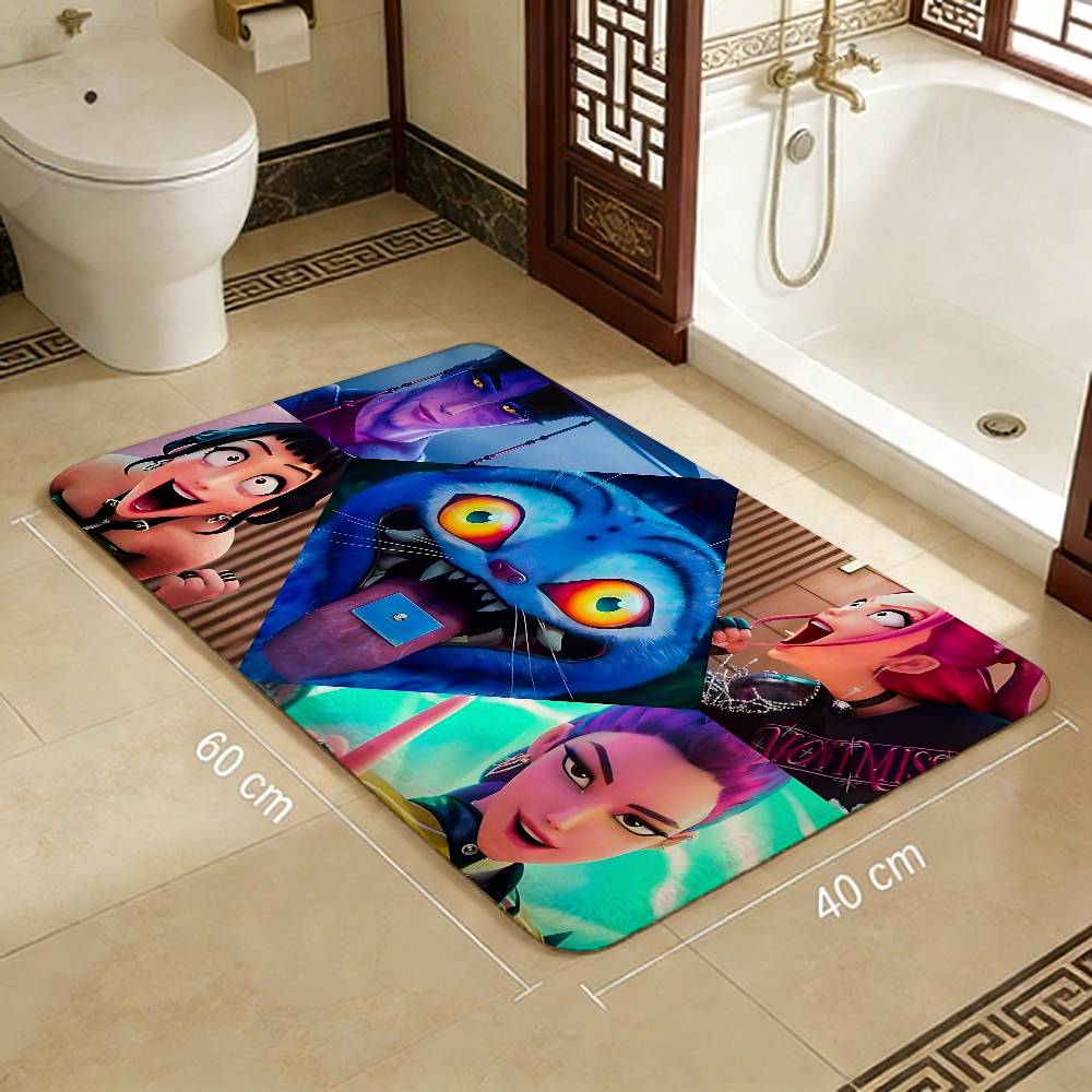 Kpop D-demon Hunters Hallway Carpet Washable Non-Slip Living Room Sofa Chairs Area Mat Kitchen Doormat Area Rug