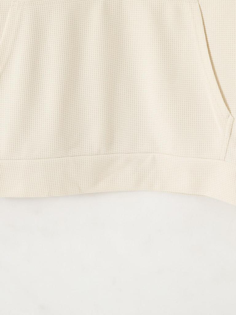 Qianshan Men's Casual Half-Zip Waffle Sweatshirt with Stand Collar