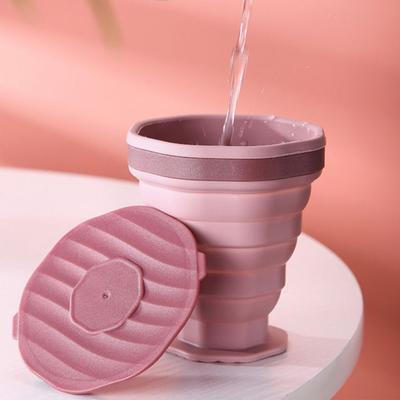220ml Folding Cup BPA FREE Food Grade Silicone Water Cup Travel Outdoor Camping Portable Telescopic Cup Coffee Cups Drinking Mug
