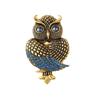 Vintage Owl Brooch Elegant Alloy Jewelry With Crystals Rhinestones for Women Men Gift for Fashion Accessories