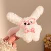 Cute Cartoon Plush Heart Hair Clip – Girly Side Bangs Bendy Accessory