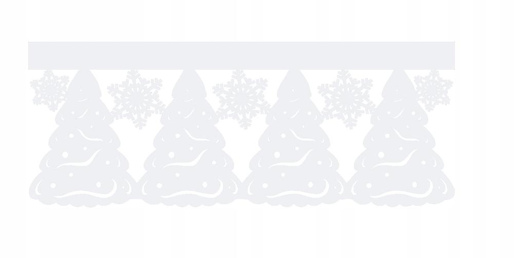 Envy CHRISTMAS TREES SNOWFLAKES pelmet curtain CHRISTMAS GLAMOUR 90x38
