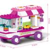 102PCS Building Blocks Set Friends City Van Snack House Car Dog Wagon Educational Bricks Figures Toy for Children Christmas Gift