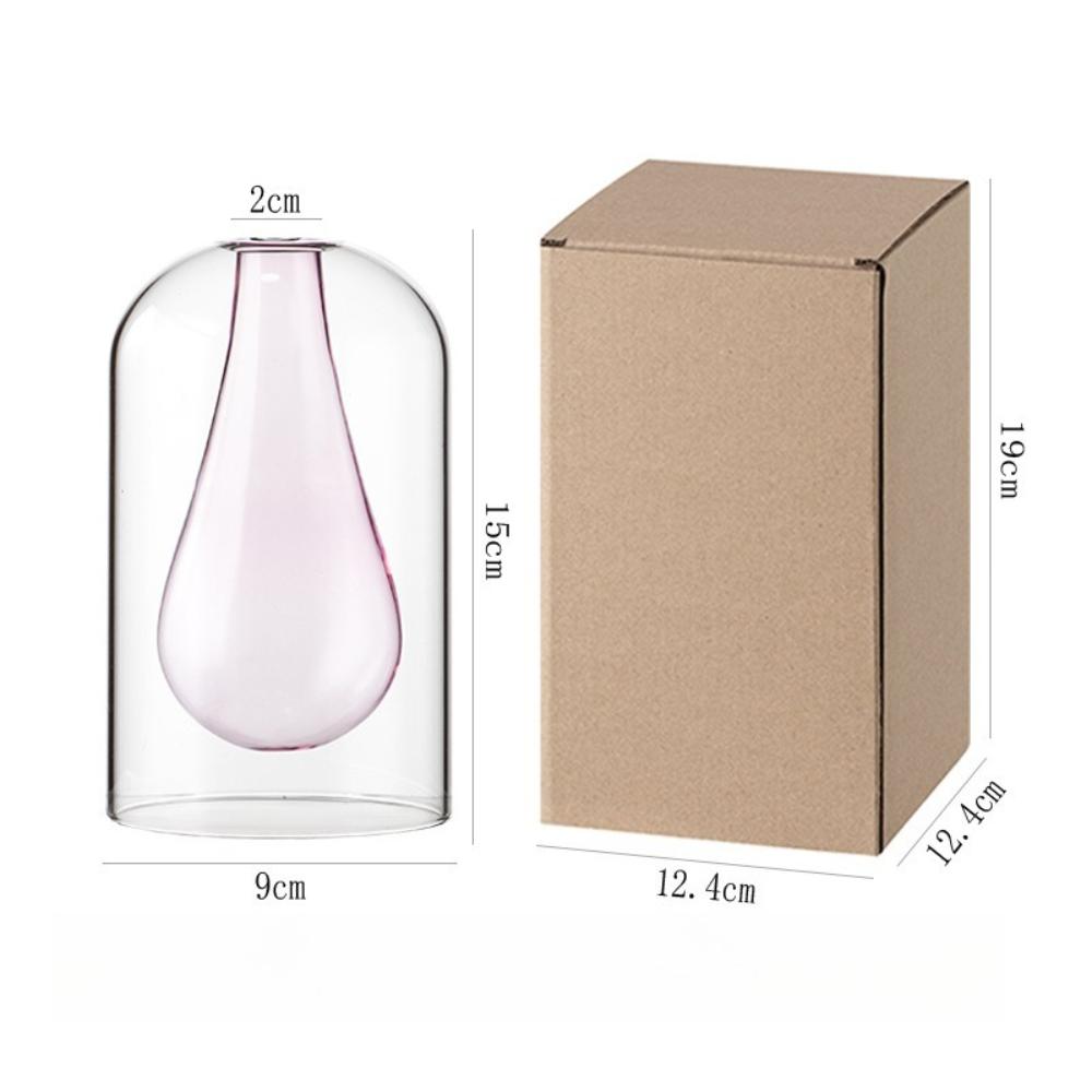Minimalist Double Layer Glass Aromatherapy Bottle Refillable Reed Diffuser Bottle for Home Decoration Home Bathroom Gifts