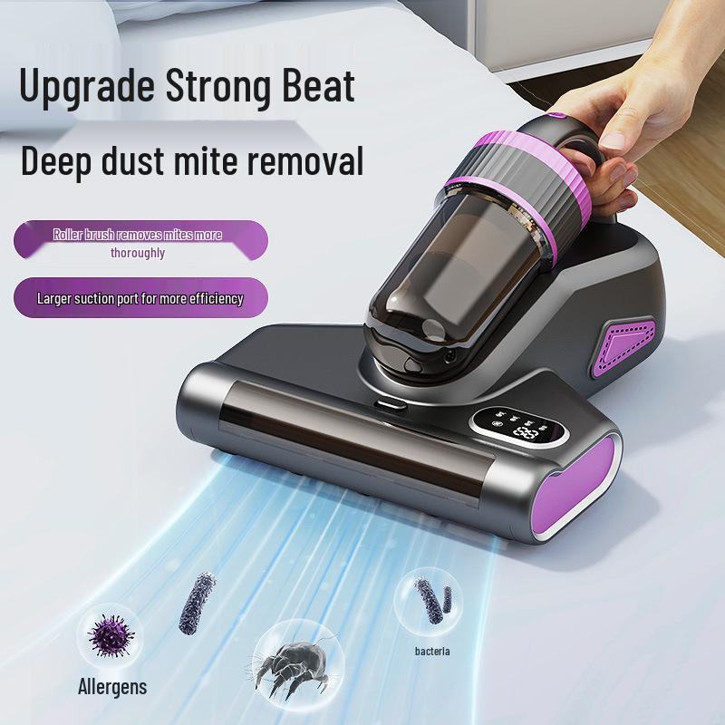 High-Suction Cordless Vacuum Cleaner with UV Sterilization and Mite Removal