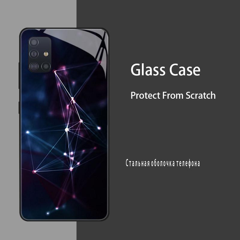 Case For Samsung Galaxy A51 Cases Tempered Glass Case For Samsung Galaxy A31 A71 Bumper A 51 71 Hard Silicone Cover Coque Fundas