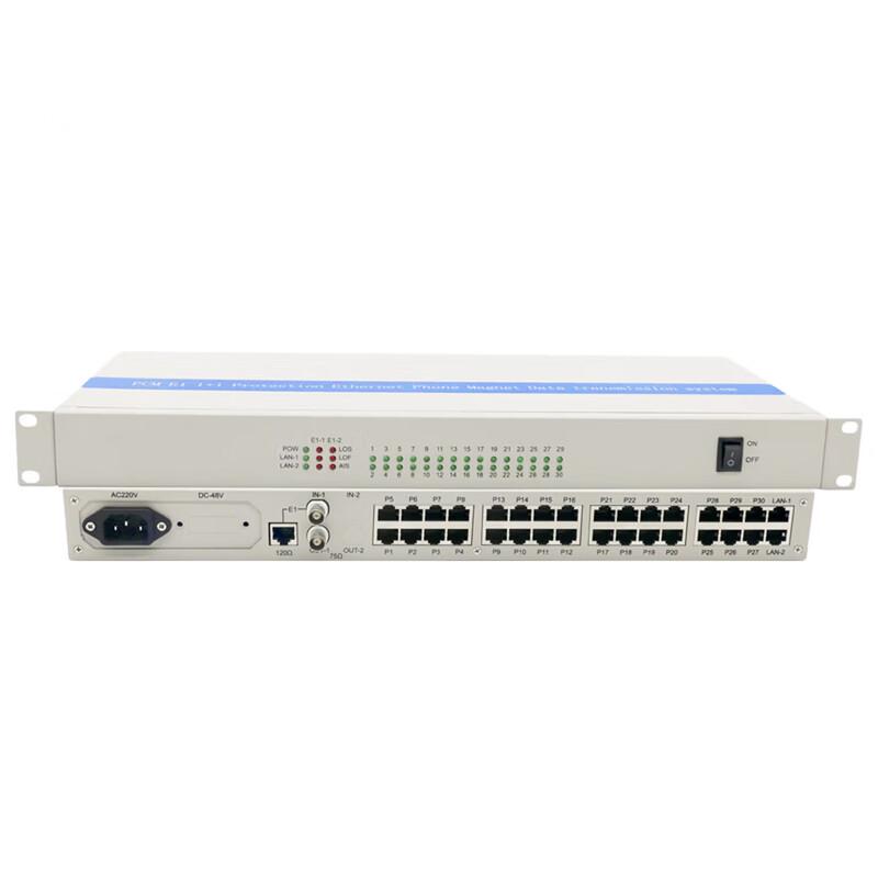 Kunyu 22P8C/E1 PCM Telephone Fiber Optic Multiplexer