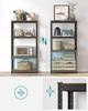 SONGMICS Shelving Unit, 40 x 80 x 160 cm, 520 kg Load Capacity (130 kg per Shelf), Industrial, Adjustable Storage Shelves, for Living Room, Kitchen