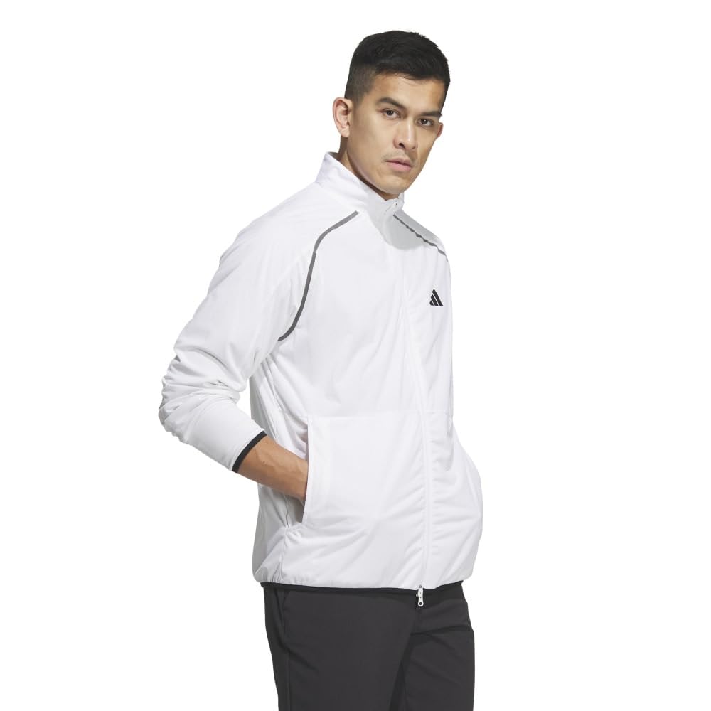 Golf Jacket Windproof Water Repellent Stretch Jacket White [Adidas Golf] WIND.RDY Men's