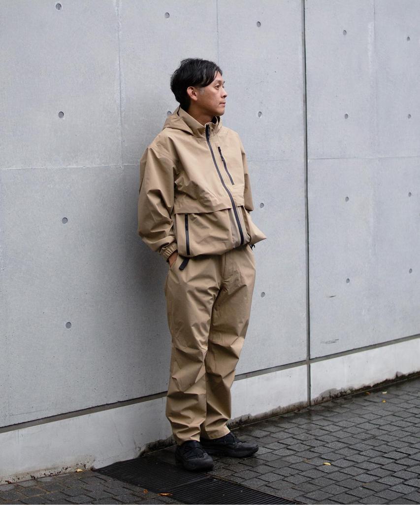 Snow Peak SYMPATEX Hybrid Rain Pants and Large PA-25SU019, Men's Women's, Beige,