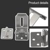 Bedrooms Door Padlock Plate Home Cupboards Cabinet Drawer 90 Degrees Hasp