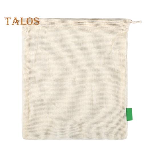 3Pcs Eco-Friendly Reusable Bags Mesh Breathable Strong Load-bearing Snacks Toys Organizer Multipurpose Grocery Shopping Bags