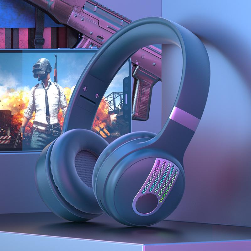 KE-12 Bluetooth Headband Headphones with LED Lighting, HIFI Super Bass, and Long Battery Life