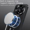 For Honor Magic8 Pro 5G Case Magnetic Case PU TPU PC Phone Back Cover with Metal Lens Frame