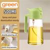 2 in1 Spray Oil Sprayer Kitchen Oil Spray Bottle Plastic 500ML Oil Dispenser Spray Container Cooking Camping Kitchen Seasoning