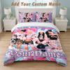 Bedding Set 1 Duvet Cover 2 Pillowcases Aespa Print Soft Bed Linen Bedroom Decor