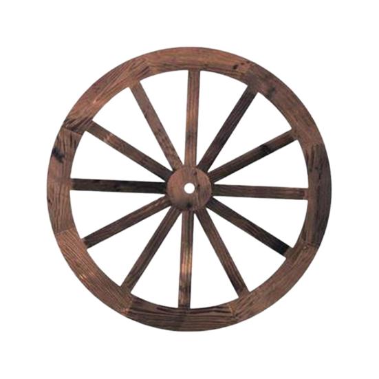 Wooden Wagon Wheel Wall Decor Retro Wheel Wall Art Vintage Farmhouse Old Western Hanging Ornaments for Home Office Cabin Western Themed Decor