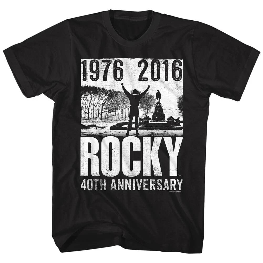 Rocky Movie 1976 - 2016 Rocky 40th Anniversary Steps Philly Museum Men s T Shirt S