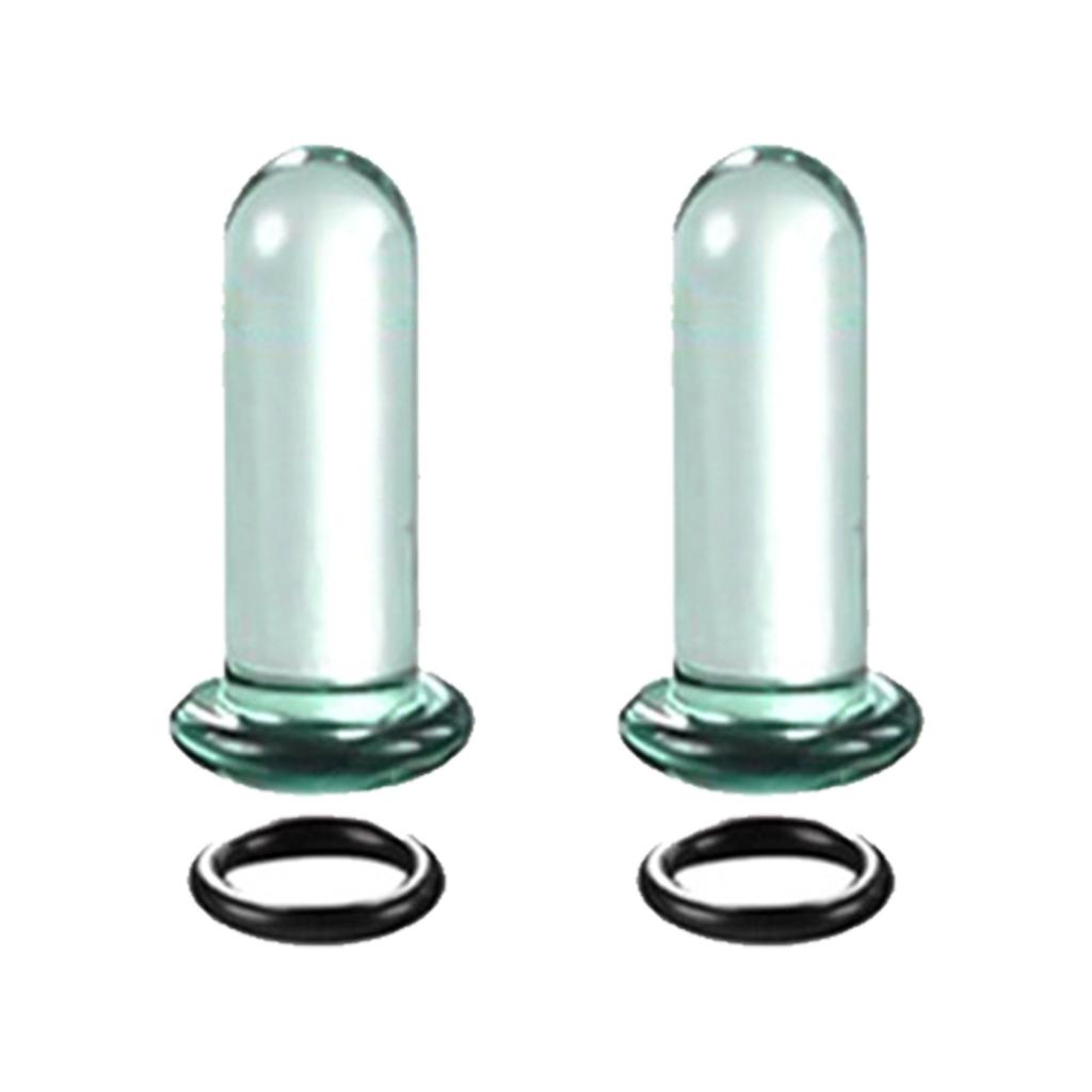 Glass Ear Stretching Set Ncludes 1.6 7mm/7.5 12mm Plugs with O Rings Single Flare Gauge Expander Piercing Jewelry