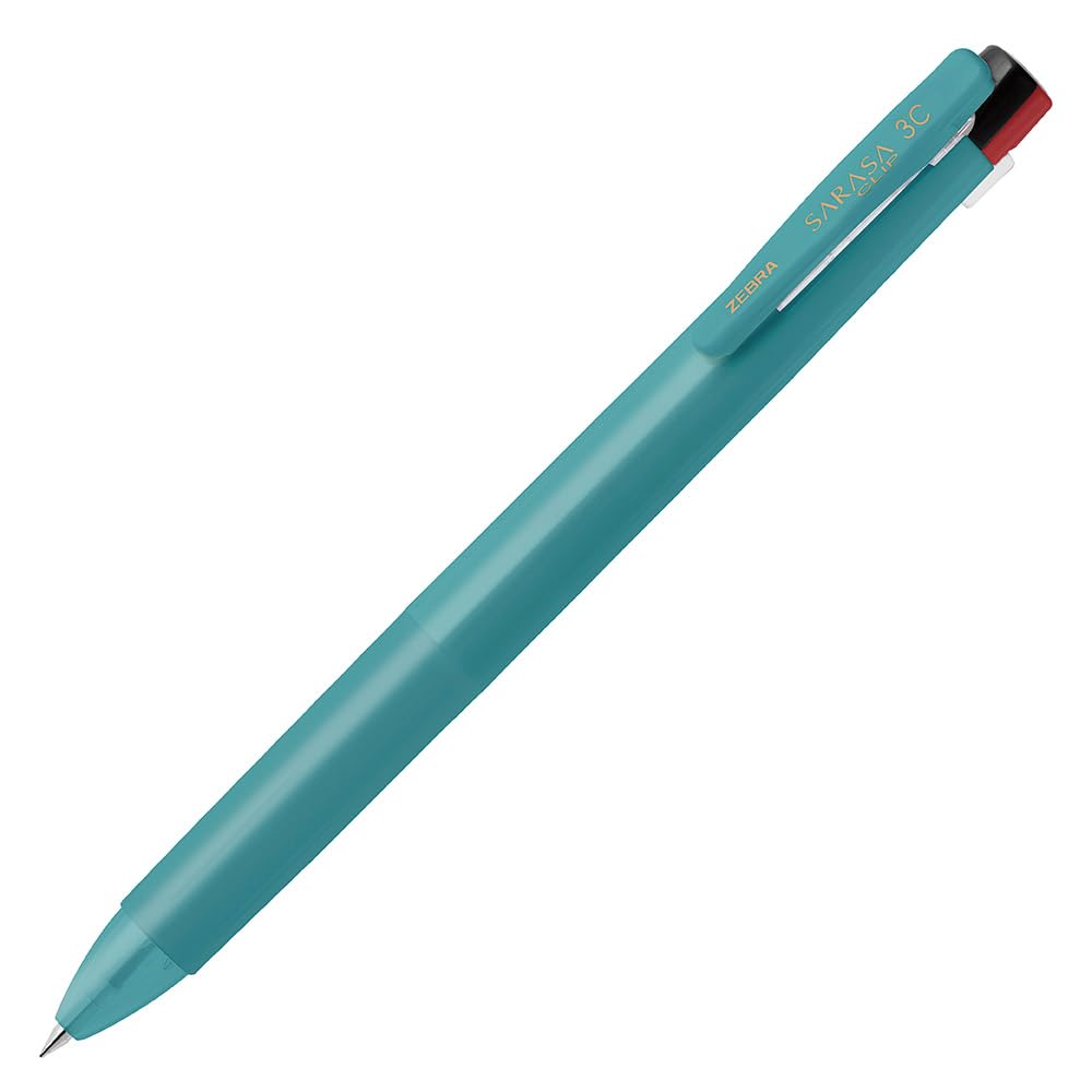 

Zebra ballpoint pen Sarasa Clip 3C Relaxy Turquoise blue shaft 3-color 0.4mm J3JS5-RX-TB