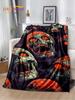 Stil Gothic Horror Charakter Totenkopf Geist Geist Weiche Decke für Zuhause Schlafzimmer Bett Sofa Picknick Reisen Perfektes Geschenk
