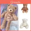 Entzückendes herzförmiges Plüsch-Teddybär-Spielzeug für beruhigenden Komfort, 41,9 cm groß, langes, zotteliges braunes Fell
