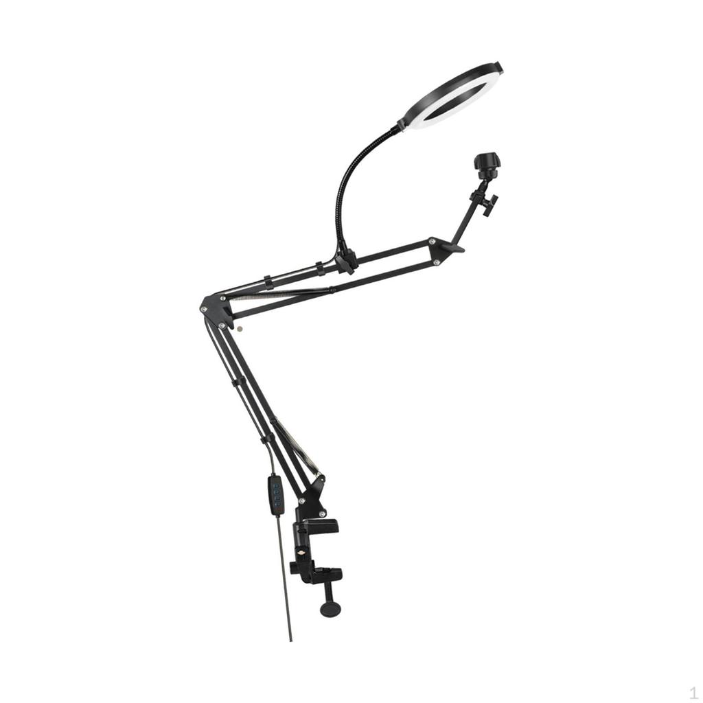 Desk Stand Lazy Bracket Sturdy Adjustable Selfie Tablet Support for Office Live Streaming