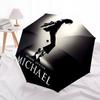1pc Michael Jackson Automatic Folding Umbrella, Portable Collapsible Design, Casual Outdoor Accessory L1202022