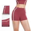 Eur-Am High Waist Butt Lifting Color Block Yoga Shorts